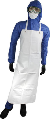 Maxisafe White Pvc Reuseable Apron 820Mm X 1220Mm